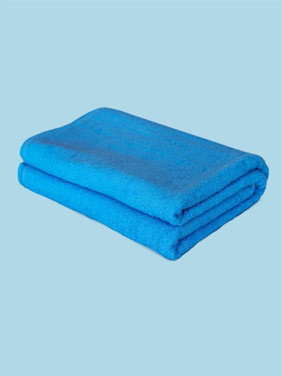 Blue Cotton Terry Towel, 150x80 cm, Type B, Art. 1152