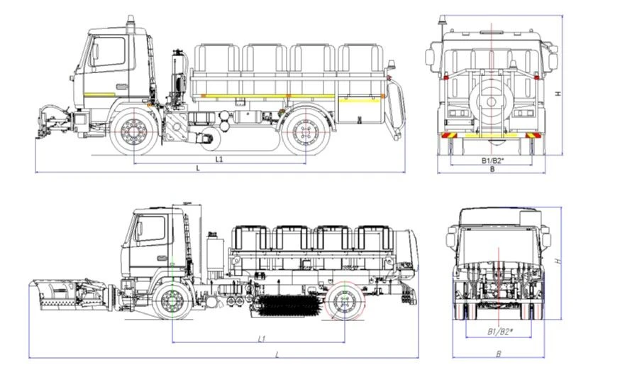 Road Maintenance Machine with Summer Equipment Kit MK-3532-03