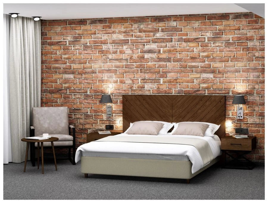 Loft Style Bed Headboard with Metal Frame