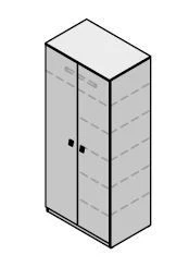 خزانة خشبية لغرفة النوم - مجموعة أثاث "Contemp