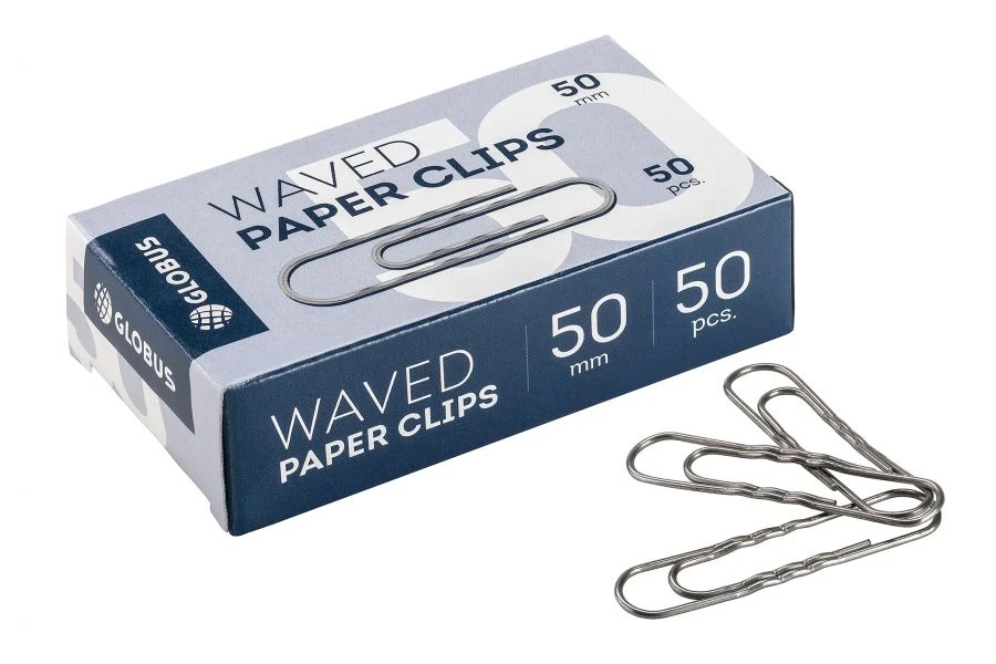 Nickel-Plated Paper Clips 50mm - 50 pcs