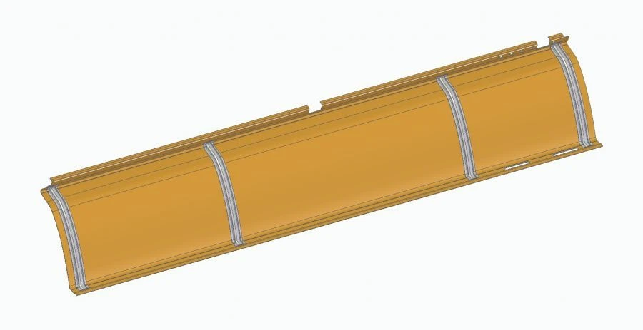 لوحة سقف خلفية يسارية للياز 529267 - رقم القطعة 529267-5702217-01