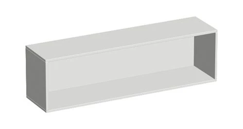 Wooden Wall-Mounted Shelving Unit - Model NS, NS Office