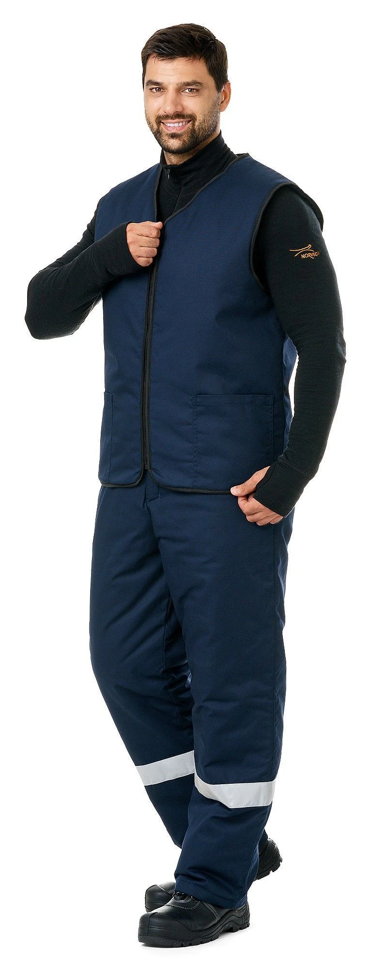 Insulated Work Vest with Zipper, Model 10.138