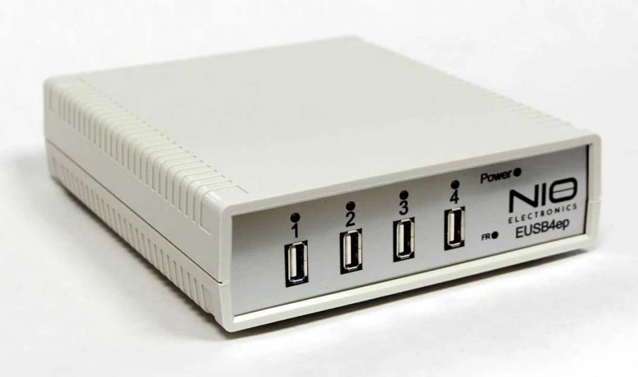 USB Switch for Remote USB Device Connection, Model NIO-EUSB4ep
