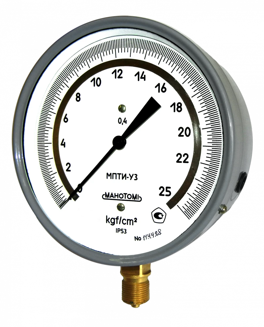Precision Pressure Gauge with Reflective Scale MPITI 0.4 160MM