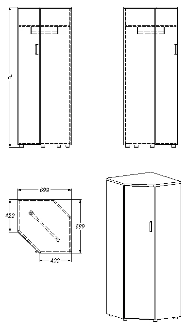 Clothing Storage Cabinet Series 436