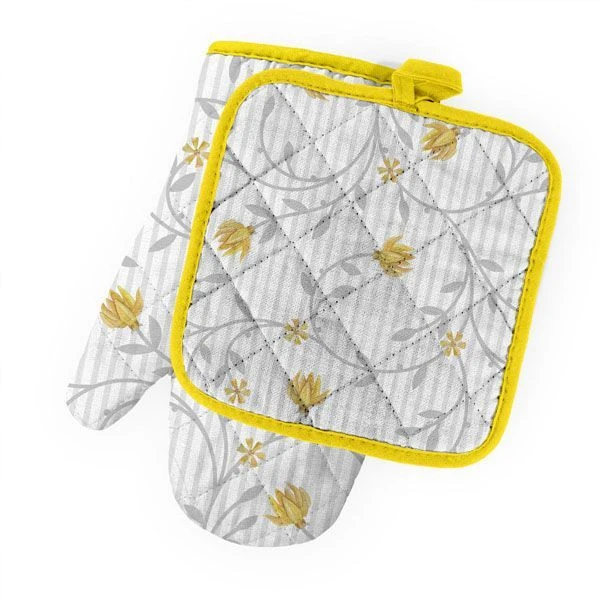 Heat Resistant Oven Mitts - Model: Varizhka