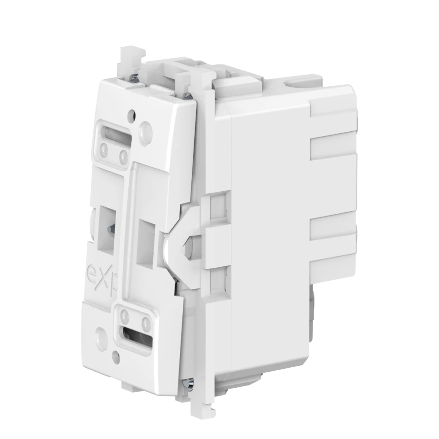 CADUCEUS ALING Experience Single-Pole Hidden Installation Switch, 16A, 250V, White, Art. 72105