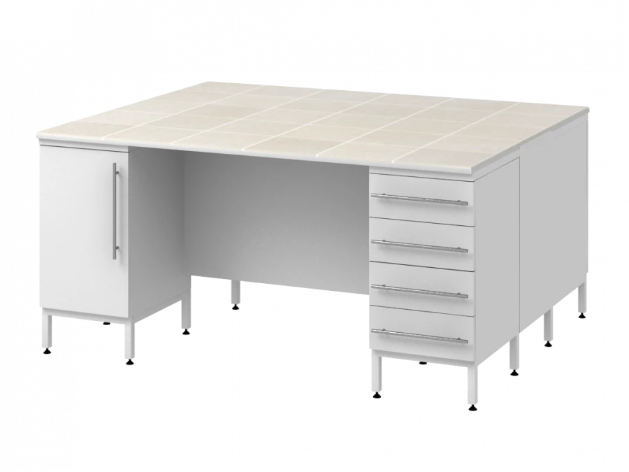 طاولة جزيرة عالية على أعمدة دعم 1800 СОТКп