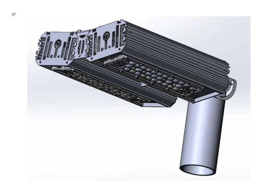 مصباح LED بتصميم صناعي "MTM IoT" سلسلة كيوبيك 100 مزدوج الوحدة