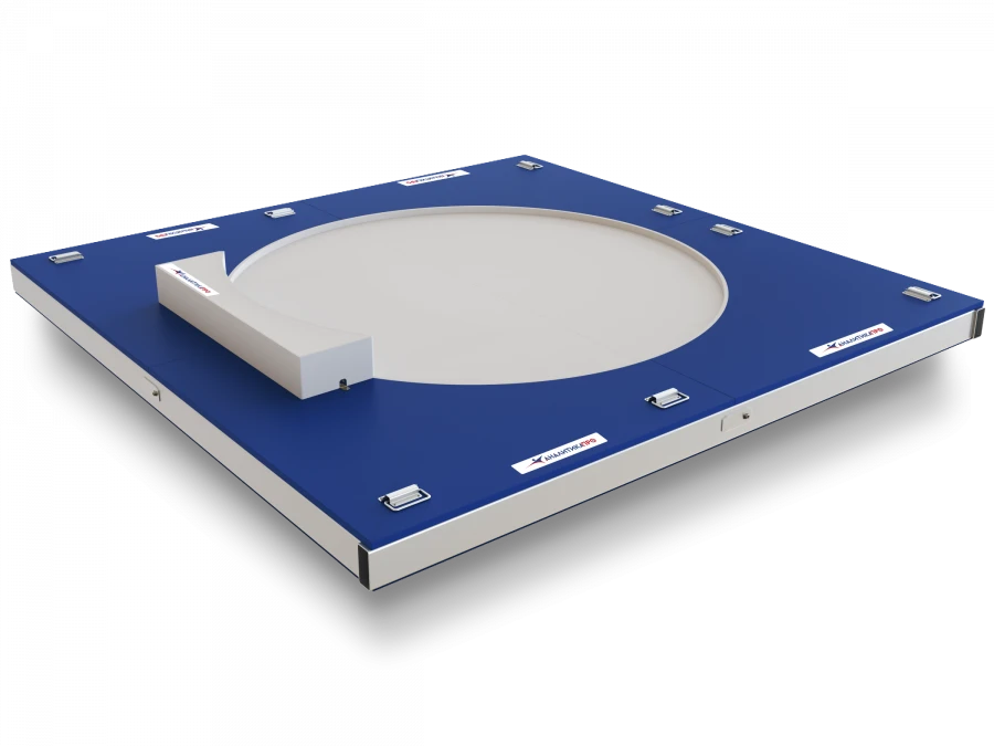 Competitive Indoor Shot Put Ring with Segment