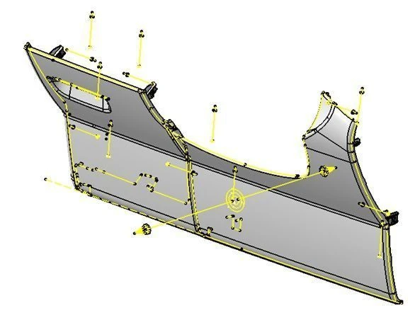 Lower Assembly Cover for Vehicles M1 and N1 - 96738593ZD