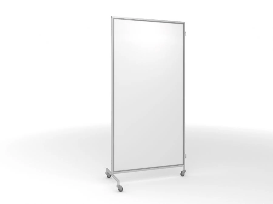 Metal Frame Partition Screen with Frosted Plastic - SHM-1