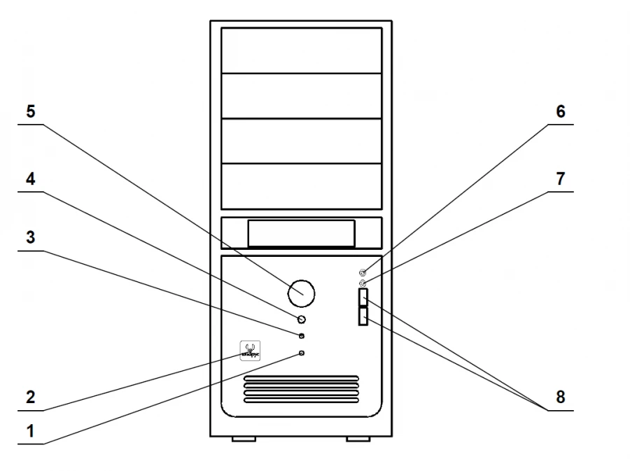 Automated Workstation for Information Processing - TVGI.466256.021 1E8SV-6M
