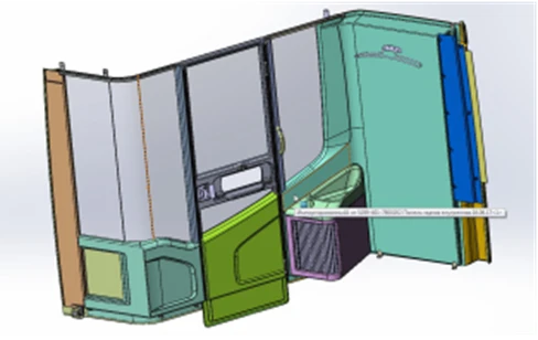 مجموعة لوحة تقسيم السائق 5299-401P-7800000