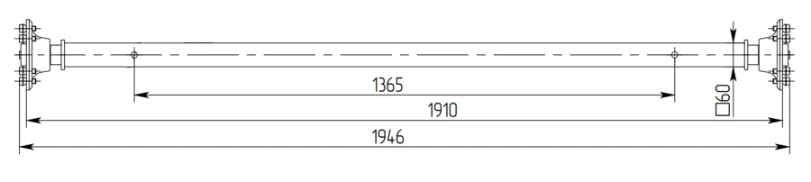 Trailer Axis Category O1 Model 817717.025-07.06.800