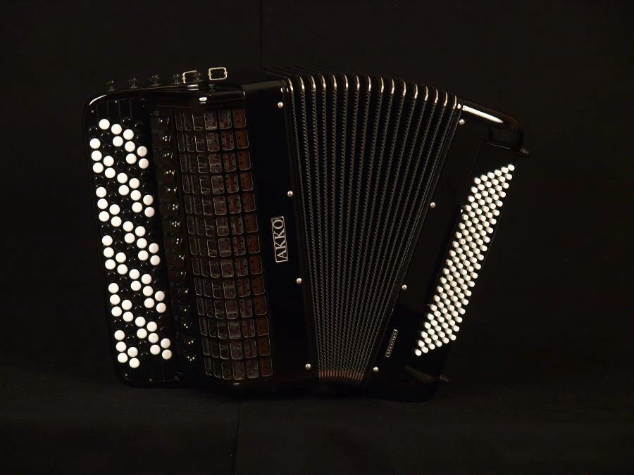 4-Voice Accordion with 5 Rows and 61 Keys, Model "Maestro