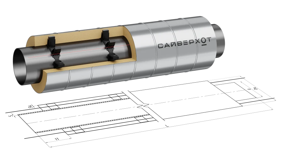 Steel Welded Pipes with Polyurethane Insulation, 15.0-133.0 mm Diameter