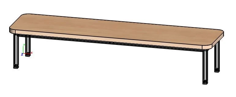 Children's Bench with Metal Frame, Art. SСкаД-01