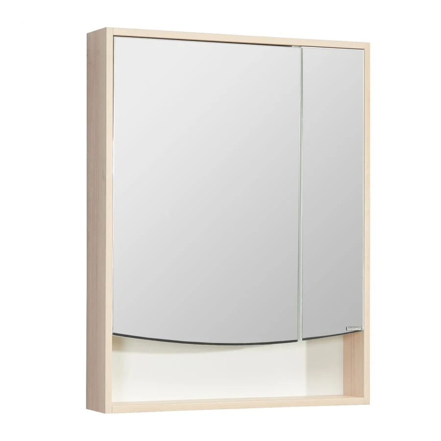 Aquaton Infinity 65 Mirrored Cabinet with Coimbra Ash Finish