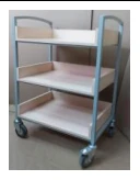 Library Cart with Rounded Handle TБ3