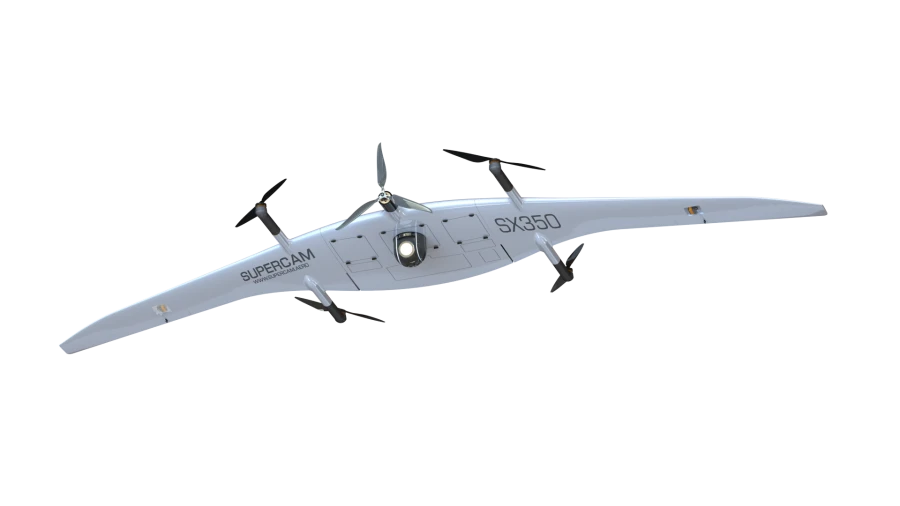 Supercam SX350 Unmanned Aerial Vehicle System for Aerial Surveying