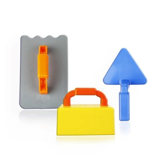 Children's Sand Play Set "Builder" - Complete Set with Trowel, Rasp, and Brick