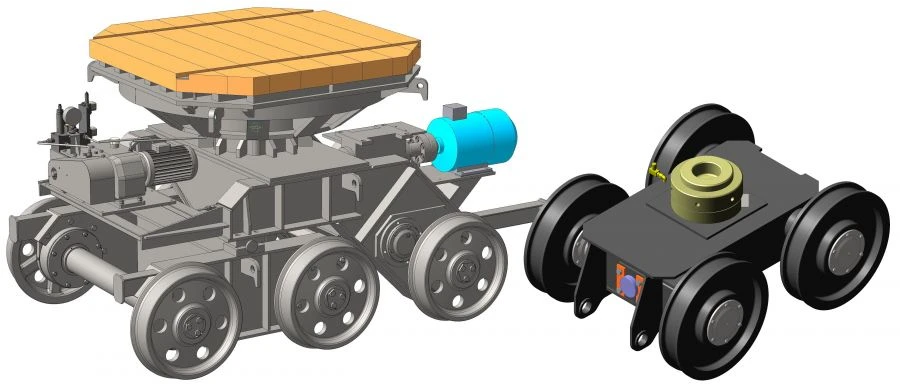 عربات سلاسل غير ذاتية الدفع لبناء السفن