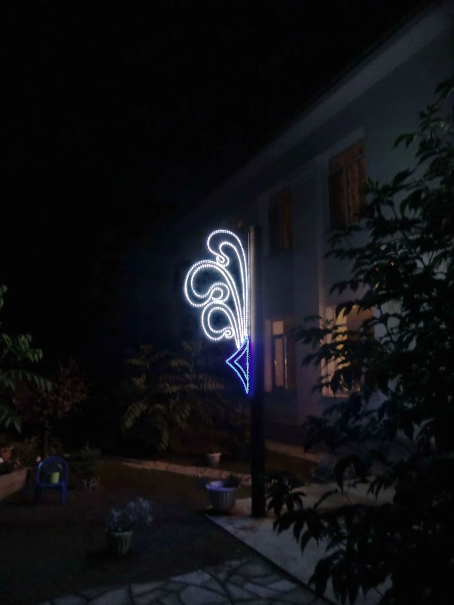 Decorative LED Panel "Waterfall" – Outdoor Light Fixture with Brackets (220V, 24V, 12V Modifications)