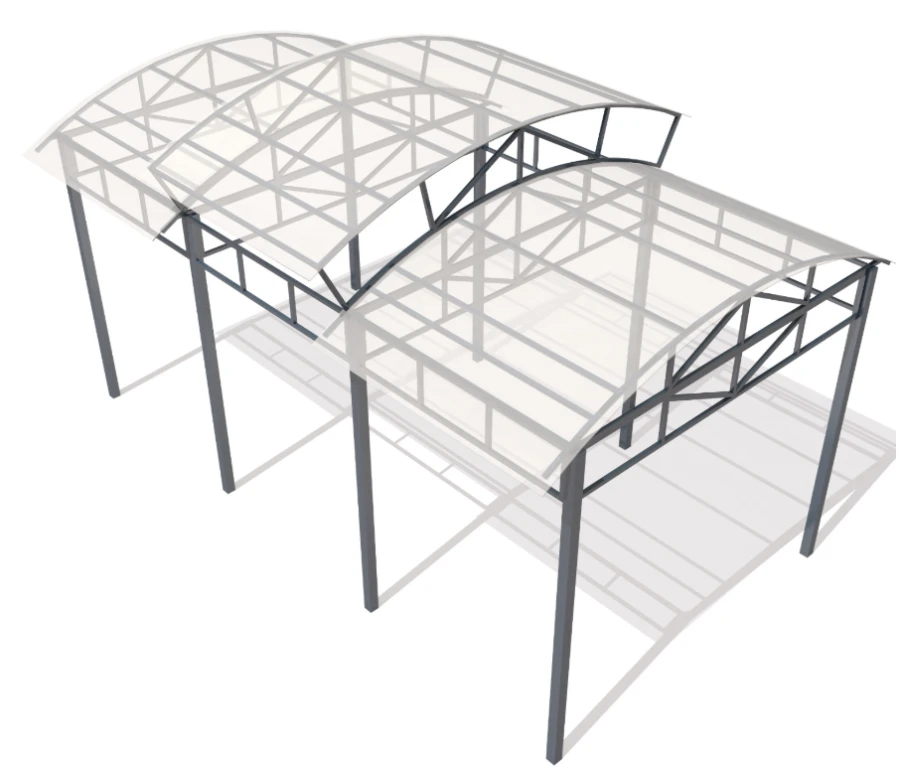 Outdoor Gym Equipment Canopy for Rain and Sun Protection