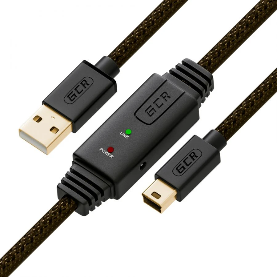 Active MiniUSB Cable with Signal Booster, Model GCR-UMa1