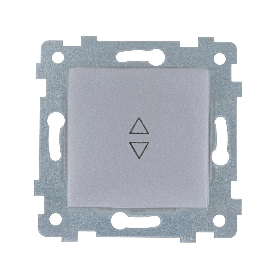 ماريا" آلية مفتاح التبديل ذو الزر الواحد للتثبيت المخفي S610-442 ألومنيوم