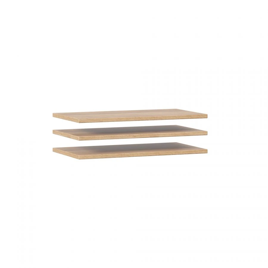 Fiji LD.659410.000 Set of 3 Shelves for Single Door Cabinet (Golden Oak)