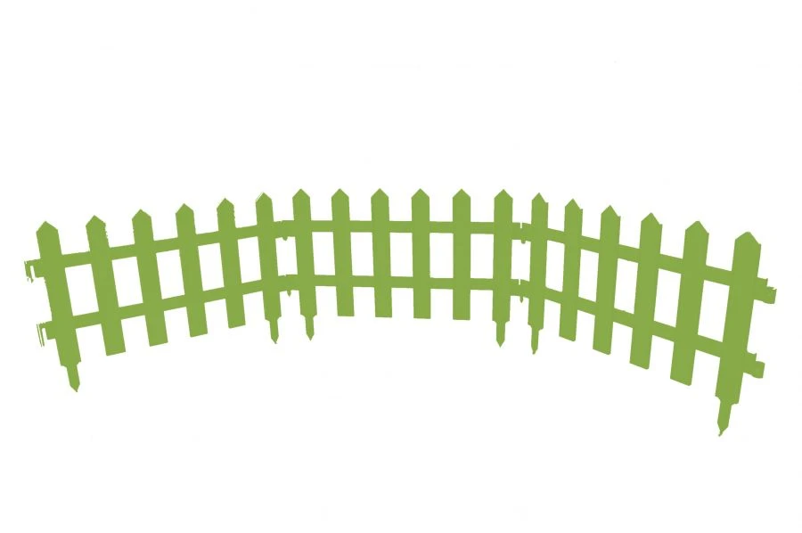 Garden Fence for Flower Bed - Green