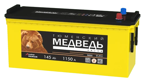 Lead-Acid Starter Battery for Internal Combustion Engines 12V - Tyumen Bear