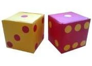 Colorful Foam Dice for Kids Play - "Kosti