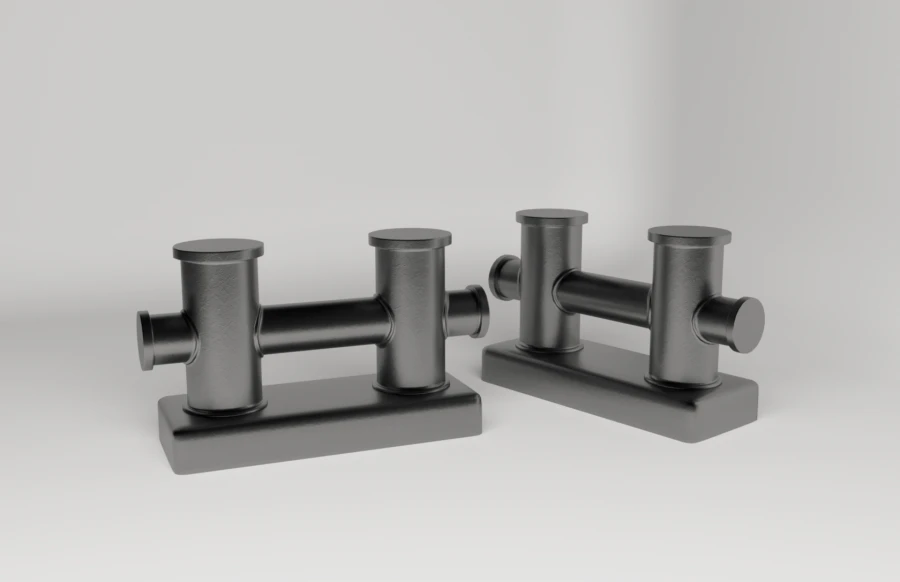 Welded Double Bollard Type 1, Execution B, GOST 11265-73