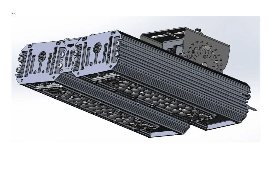 LED Industrial Design "MTM IoT" Cube Series 120 Light Fixture