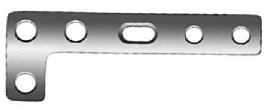 Non-Sterile Titanium Alloy L-Shaped Plate for Osteosynthesis