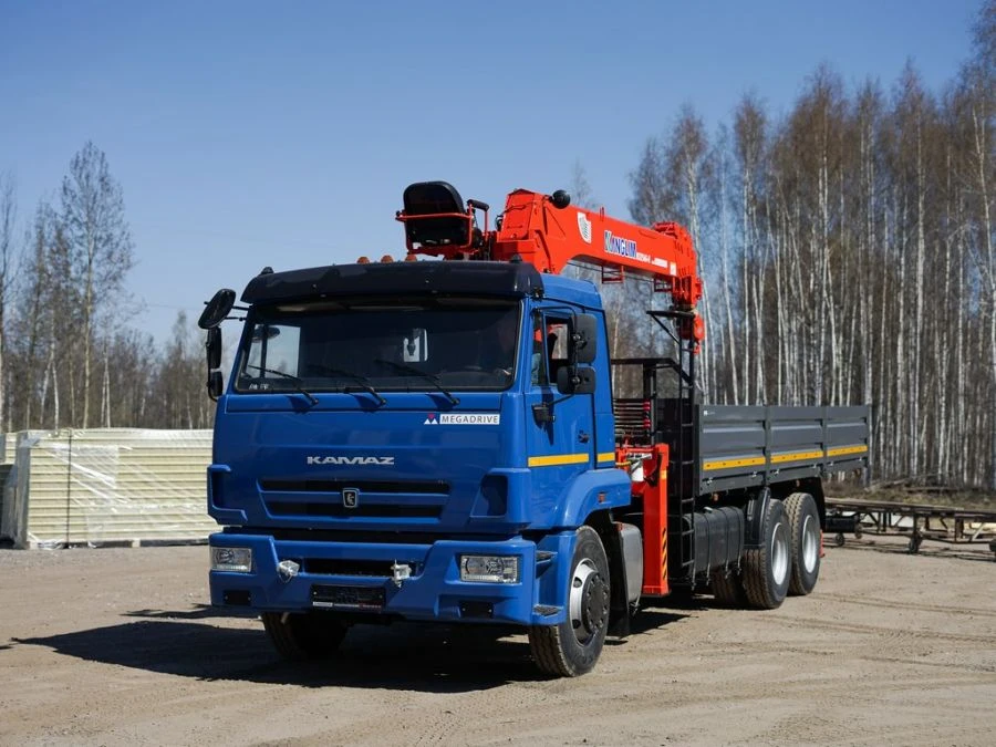 Hydraulic Loading Crane Special Vehicle KAMA 65117 64K02N-UB