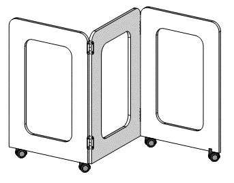 شاشة متنقلة "مستشفى" لأثاث رياض الأطفال
