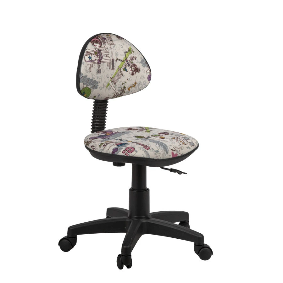 Logic Metal Frame Chair with Textile Upholstery and Plastic Elements