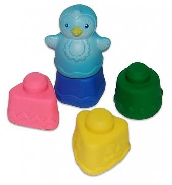 Colorful Stacking Pyramid Toy for Motor Skills Development