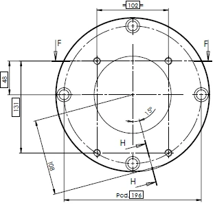 Left Hand Brake Pin Stopper Housing for Generator 20-030414