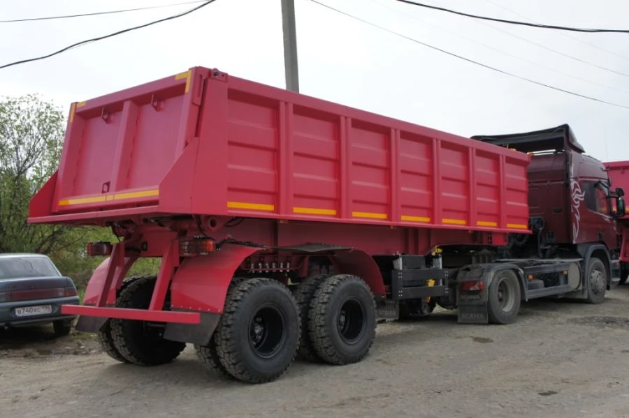 Two-Axle Semi-Trailer BZAP 94552N for Scrap Transport