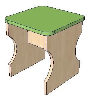 Sturdy Stool FN.MDU.01.26.00.00.00