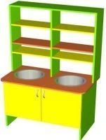 رف أطفال خشبي - ارتفاع 1400 مم