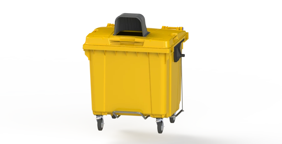 1100L Mobile Waste Container with Lid - Model Art.29.C19.N