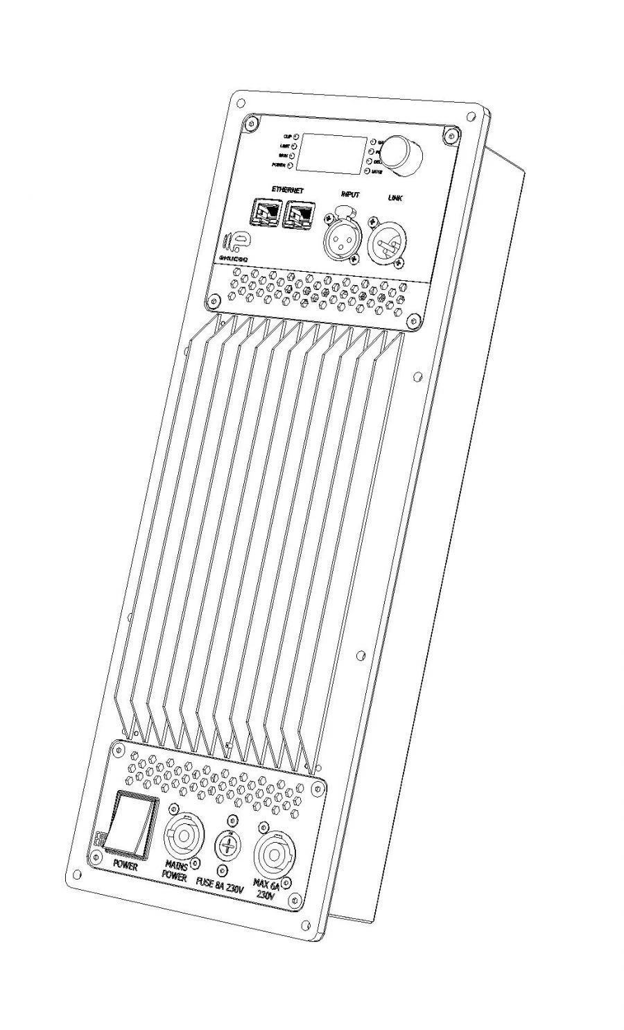 Built-in Amplifier Module ENISEY EK2/1600/400-DD
